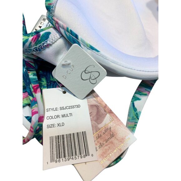 Jessica Simpson Underwire Summer Bikini Swim top XL D Cup - Picture 6 of 6